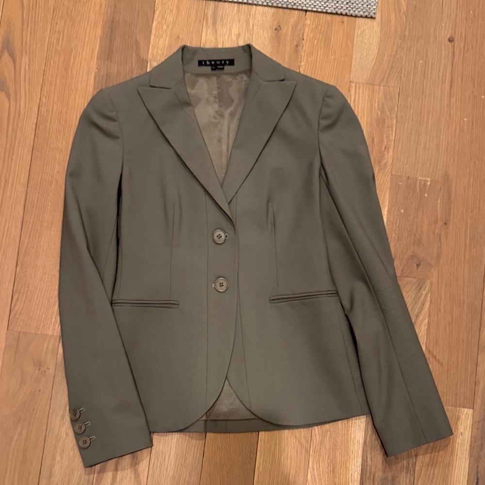Theory Gray sage pantsuit 00 - Picture 2 of 12